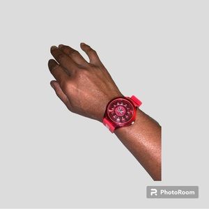 NWOT Red Silicone Wristband Watch